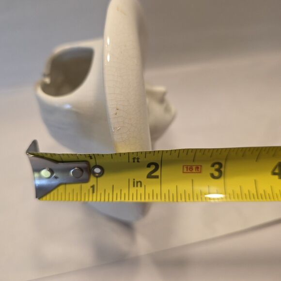 Vintage USA Pottery Art Deco Lady Head Vase Wall Pocket AS IS - Picture 11 of 12